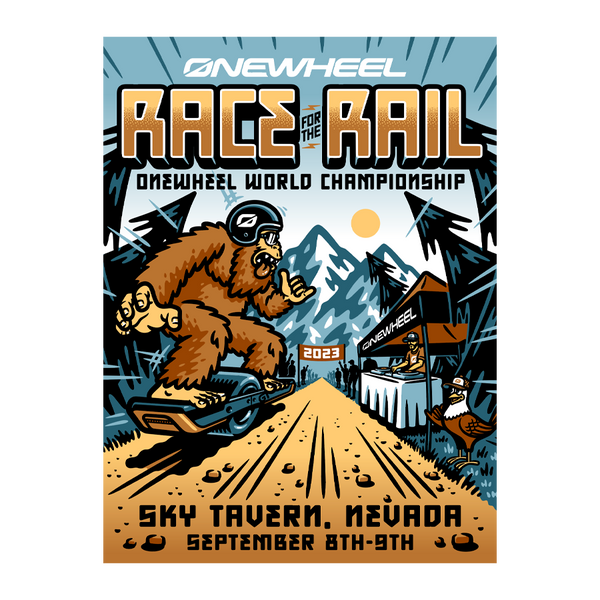 Race for the Rail Poster Onewheel // Future Motion